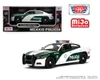 1/24 Motormax 2023 Dodge Charger Pursuit Mexico Policia (Green & White) Diecast Car Model