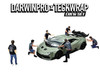 "DarwinPro x Teckwrap Crew" 6 piece Diecast Figure Set (6 Figures) Limited Edition for 1/64 Scale Models by American Diorama