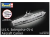 Level 4 Model Kit U.S.S. Enterprise CV-6 Aircraft Carrier All-Included Kit 1/1200 Scale Model by Revell