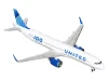 Airbus A321neo Commercial Aircraft "United Airlines 100 Years" (N44550) White with Blue Tail 1/400 Diecast Model Airplane by GeminiJets