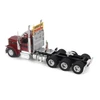 1/50 Diecast Masters Peterbilt Model 589 131-inches-BBC Day-Cab Tridem-Axle Truck Tractor (Legendary Red) Diecast Model