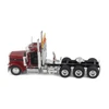 1/50 Diecast Masters Peterbilt Model 589 131-inches-BBC Day-Cab Tridem-Axle Truck Tractor (Legendary Red) Diecast Model