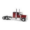 1/50 Diecast Masters Peterbilt Model 589 131-inches-BBC 58-inches-Sleeper Tandem-Axle Legendary Package Truck Tractor (Legendary Red) Diecast Model