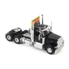 1/50 Diecast Masters Peterbilt Model 589 131-inches-BBC Day-Cab Tandem-Axle Truck Tractor (Black) Diecast Model