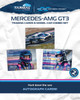 1/64 Tarmac Works 2026 Mercedes-AMG GT3 British GT Championship 2026 Kevin Tse, Ben Green Diecast Car Model with 1 Pack of 2 Collectible Trading Cards