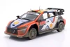 1/18 Ixo 2025 Hyundai i20 N Rally1 #1 4th place Rally Portugal Hyundai Shell Mobis WRT Martijn Wydaeghe, Thierry Neuville Diecast Car Model