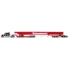1/64 First Gear Peterbilt® Model 379 with 70” Mid-Roof Sleeper & Fontaine® Magnitude™ Lowboy   with Bunk & ERMC 6-Axle Hydra Steer with Bridge Beam Section Load Mammoet New Beam Load Diecast Car Model