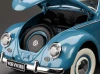 1/12 Sunstar 1958 Volkswagen Beetle Saloon Opening Roof (Fjord Blue) Diecast Car Model