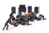 1/43 BBurago 2025 F1 Oracle Red Bull Racing Pit Stop Diorama Yuki Tsunoda #22