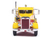 1/64 Ixo 1963 Peterbilt 381 Truck Tractor (Yellow with Red Graphics) Diecast Car Model
