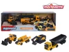 1/64 Majorette Gift Pack 4 Pcs Set Volvo Construction Vehicles