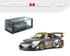 1/64 Motorhelix Porsche 911 RWB 993 Ramintra (Metallic Silver) Diecast Car Model