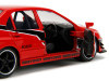 Mitsubishi Lancer Evolution IX Red with Graphics "The Fast and the Furious: Tokyo Drift" (2006) Movie "Fast & Furious" Series 1/32 Diecast Model Car by Jada