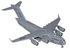 Boeing C-17 Globemaster III Transport Aircraft "Dover AFB" (77169) United States Air Force "Gemini Macs" Series 1/400 Diecast Model Airplane by GeminiJets