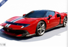 1/18 BBR Ferrari 849 Testarossa Assetto Fiorano Rosso Corsa with (Silver Nurburgring & Blue America Stripes) Car Model