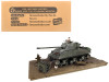 British Sherman Firefly Vc. Tank "8th Armoured Brigade 24th Lancer 13/18th Hussars Normandy" (1944) British Royal Army "Armored Fighting Vehicle" Series 1/32 Diecast Model by Forces of Valor