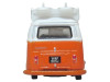Volkswagen T2 Bay Window Bus Signal Orange with White Top and Surfboards on Roof Rack 1/148 (N) Scale Diecast Model Car by Oxford Diecast