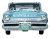 1957 Mercury Montclair Nantucket Blue Metallic and Pacific Blue Two-Tone 1/87 (HO) Scale Diecast Model Car by Oxford Diecast