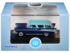 1957 Chevrolet Nomad Larkspur Blue with Harbor Blue Top 1/87 (HO) Scale Diecast Model Car by Oxford Diecast