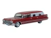1959 Cadillac Miller-Meteor Futura Limousine Seminole Red 1/100 Scale Diecast Model Car by Oxford Diecast