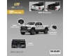 1/64 CM Model 2024 Dodge Ram 1500 TRX 6.2L Supercharged V8 Final Edition Stellantis Diamond (White Crystal Pearl) Diecast Car Model