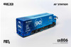 1/64 GCD Mitsubishi Fuso Super Great Transport Fist Livery ST LBWK (Blue) Diecast Car Model