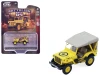 1942 Willys MB Jeep "Control Jeep - U.S. Army Air Forces" Yellow with Beige Top "Battalion 64" Series 6 1/64 Diecast Model Car by Greenlight