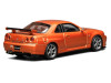 Nissan Skyline GT-R (R34) V-Spec II RHD (Right Hand Drive) Orange Metallic "Senior 64" Series 1/64 Diecast Model Car by MotorHelix