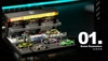 1/64 Race Starting Lineup & Pit Stop Diorama (Cars & Figures NOT Included)