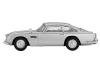 1/64 Mini GT Aston Martin DB5 Thunderball (Silver) Diecast Car Model Japanese Version