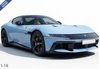 1/18 BBR Ferrari 12Cilindri Spider (Azzurro la Plata Blue with Yellow Interior) Car Model
