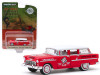 1955 Chevrolet Two-Ten Townsman Officials' Car Red with White Top "39th 500 Mile International Sweepstakes" "Hobby Exclusive" 1/64 Diecast Model Car by Greenlight