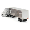 1/64 Diecast Masters Peterbilt with Caterpillar Mural Trailer (White) Diecast Models