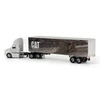 1/64 Diecast Masters Peterbilt with Caterpillar Mural Trailer (White) Diecast Models