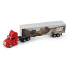 1/64 Diecast Masters Peterbilt with Caterpillar Mural Trailer (Red) Diecast Models