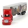 1/64 Diecast Masters Peterbilt with Caterpillar Mural Trailer (Red) Diecast Models