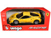 Ferrari 488 Challenge #25 Yellow with Blue Stripes "Ferrari Racing" 1/24 Diecast Model Car by Bburago Ferrari 488 Challenge #25 Yellow with Blue Stripes "Ferrari Racing" 1/24 Diecast Model Car by Bburago