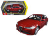 2016 Alfa Romeo Giulia (Red) 1/24 Diecast Model Car by Bburago