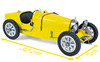 1/12 Norev Bugatti T35 1925 (Yellow) Diecast Car Model