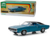 1970 Dodge Charger 500 Blue Metallic with Black Top and Blue Interior 1/18 Diecast Model Car by Greenlight