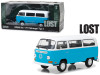 1971 Volkswagen Type 2 (T2B) Dharma Van Blue with White Top "Lost" (2004-2010) TV Series 1/24 Diecast Model by Greenlight