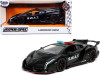 Lamborghini Veneno "S.W.A.T." Police Car Matt Black "Hyper-Spec" 1/24 Diecast Model Car by Jada