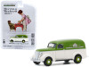 1939 Chevrolet Panel Truck "Saturday Evening Catering" Green and Cream "Norman Rockwell" Series 3 1/64 Diecast Model Car by Greenlight