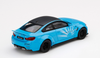 1/64 Mini GT BMW F82 M4 LB Works Baby Blue Car Model