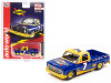 1973 Chevrolet Cheyenne Pickup Truck #7 "Sunoco" Dark Blue and Yellow Limited Edition to 4800 pieces Worldwide 1/64 Diecast Model Car by Autoworld