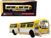 Flxible 53102 Transit Bus "RTA" (Los Angeles California) Yellow and Silver with White Top "Vintage Bus & Motorcoach Collection" 1/87 Diecast Model by Iconic Replicas