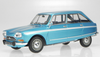 1974 Citroen Ami Super Delta Blue Metallic with White Stripes 1/18 Diecast Model Car by Norev