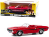1970 Dodge Challenger R/T Convertible Rallye Red with Red Interior and Black Stripes "The Mod Squad" (1968-1973) TV Series 1/18 Diecast Model Car by Greenlight
