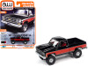 1978 Chevrolet K10 Silverado Fleetside Pickup Truck Midnight Black with Red Sides "Muscle Trucks" Limited Edition to 18808 pieces Worldwide 1/64 Diecast Model Car by Autoworld