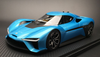 1/18 Dealer Edition NIO EP9 NextEV EP9 (Blue) w/ Opening Doors & Rear Wing Diecast Car Model